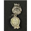 Image 2 : Art Nouveau Silver Opening Rose Pendant