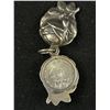 Image 3 : Art Nouveau Silver Opening Rose Pendant