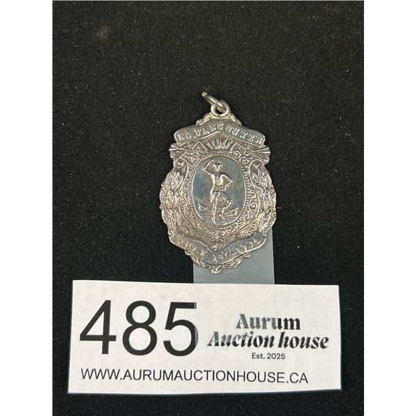 Good Quality North Vancouver 1934 Dance Medallion Sterling Silver