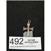 Image 1 : Brutalist Style Sterling Cross