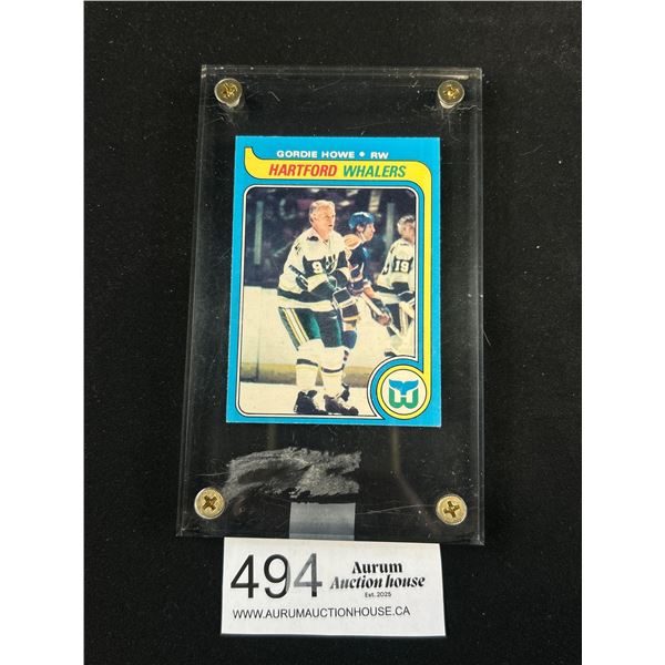 1979 O Pee Chee Gordie Howe Hockey Card, In Fantastic Shape, in Museum Case