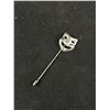 Image 2 : Sterling Silver Happy Comedy Mask Stick Pin, Marked 925, In Box