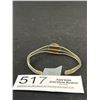 Image 2 : Vintage Hand Crafted Silver w/ Turqouise Stone Open Cuff Bangle