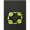 Image 2 : Vintage Extra Length + Heavy Art Glass Stone Beads Necklace + Bracelet