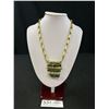 Image 1 : Vintage Bamboo Design w/ BC Jade (Dark Green) Necklace