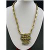 Image 3 : Vintage Bamboo Design w/ BC Jade (Dark Green) Necklace