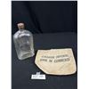 Image 1 : Vintage New West Minister BC Embossed Bottle + Canadain Imperial Bank of Canada Bank BAG