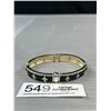 Image 1 : Silver Plated w/ Black Enamel Bracelet