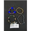 Image 1 : 4 Art Glass Beads Bracelet