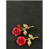 Image 2 : 4 Vintage Flower Brooches