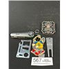 Image 1 : Collection of Pocket Knife Marine Drive Golf Club Pendant, Expo 86 Keychain etc