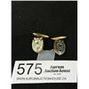 Image 1 : Designer Hugo Boss Gold Enamel Cufflinks