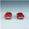 Image 5 : 2pc Die-Cast Model Cars, Red Cadillac & Mercedes-Benz