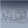Image 3 : 2pc Glass Crystal Pedestal Dishes