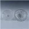 Image 4 : 2pc Glass Crystal Pedestal Dishes