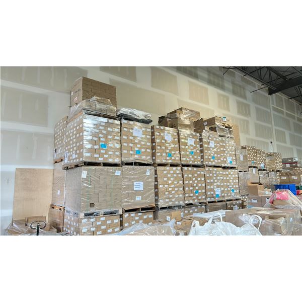 APPROX. 67 PALLETS OF 190ML GLASS HEX JARS & METAL LIDS