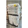 Image 2 : 2 PALLETS OF PLASTIC PACKAGING MATERIAL & A PLASTIC CART WITH CUSTOM HOLDERS