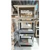 Image 2 : 3 RUBBERMAID 2 TIER CARTS *SOME DAMAGE AROUND BODY*
