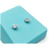 Image 2 : 14KT WHITE GOLD CZ (1CT) HEART SHAPE EARRING, W/A $400.00.
