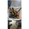Image 2 : CIRCULAR SAW AND BUCKET OF ASSORTED TOOLS