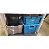 Image 1 : ASSORTED PLASTIC TOTES AND MORE