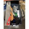 Image 1 : TOTE OF INFLATABLES, SMALL DUMBELLS. SMALL TENT, OARS ETC