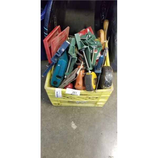 CRATE OF ASSORTED TOOLS