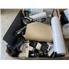 Image 8 : 3 LARGE TRAYS OF ASSORTED UNUSED BUILDING SUPPLY, PLUMBING P-TRAPS, HVAC CONNECTORS, CABINBET HARDWA