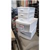 Image 1 : 3 PLASTIC ORGANIZER BINS