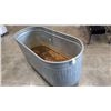 Image 2 : GALVANIZED ROLLING TROUGH, 5FT X 2FT 30 INCH TALL