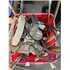 Image 2 : LARGE RED BIN OF ASSORTED TOOLS