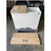 Image 1 : IKEA 30 INCH OVER FRIDGE CABINET, WITH 2 ORAGNIZERS, DOORSA FOR CABINET AND 2 ADDITIONAL IKEA GLASS 