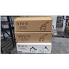 Image 1 : 2 VIVO MECHANICAL ARM DUAL MONITOR DESK MOUNT AND PNEUMATIC ARM SINGLE MONITOR DESK MOUNT