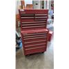 Image 1 : CRAFTSMAN 2PC ROLLING TOOL CABINET FULL OF ASSORTED HAND TOOLS AND WRENCHES, BITS ETC