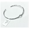 Image 2 : STERLING SILVER CZ BANGLE BRACELET, RETAIL $350.00.