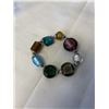 Image 2 : 3 LARGE AND CHUNKY BEADED BRACELETS, SOME GLASS