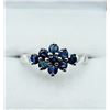 Image 1 : STERLING SILVER NATURAL BLUE SAPPHIRE (0.72CT) RING, SIZE 7.25, W/A $360.00. SAPPHIRE IS THE BIRTHST