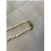 Image 2 : GENUINE PEARL NECKLACE 19" ORIGINAL FILLIGREE CLASP