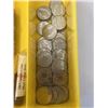 Image 2 : YELLOW CASE WITH ASSORTED COINS AND TOKENS