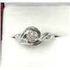 Image 1 : STERLING SILVER NATURAL DIAMOND (0.11CT) RING, SIZE 8, W/A $660.00. DIAMOND IS THE BIRTHSTONE FOR AP