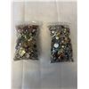 Image 2 : 2 SMALLER BAGS OF MISC JEWELRY, BEADS AND PARTS