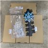 Image 1 : 4 NEW SNOW MEASUREMENT METAL STAKES