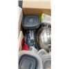 Image 2 : BOX OF NUTRIBULLET BLENDER AND KITCHEN ITEMS