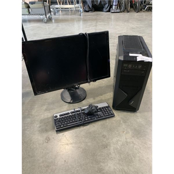ZALMAN DESKTOP COMPUTER WITH WINMDOWS 10 UPDATES, READY TO USE WITH KEYBOARD, MOUSE AND MONITOR