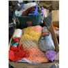 Image 1 : 2 BOXES OF YARN AND KNITTING SUPPLY