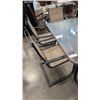Image 2 : PATIO TABLE WITH 6 SLING BACK CHAIRS