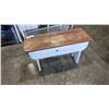 Image 1 : VINTAGE WOOD BENCH, 30 INCH LONG