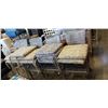 Image 1 : SET OF 8 OUTDOOR RATTAN AND METAL PATIO CHAIRS