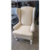Image 1 : BEIGE WINGBACK CHAIR