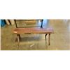 Image 1 : RUSTIC LOG BENCH, 54 INCH LONG